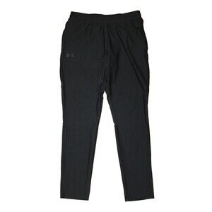 Under Armour Vanish Fitted Jogger Pants-Men LARGE x 30" Inseam-Black-Zip Pockets